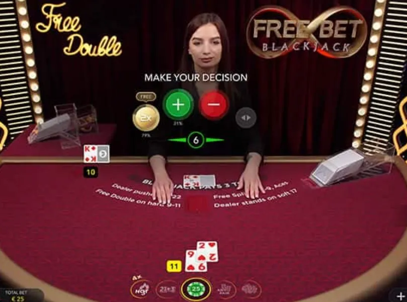 Hướng dẫn luật chơi của game bài Blackjack Free Bet Go88